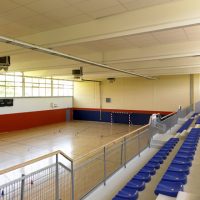 Image : gymnase du Sierck Futsal Club à Sierck-les-bains vu des tribunes